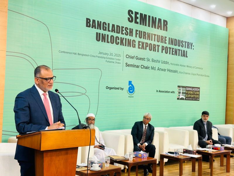 ফার্নিচার শিল্পের বিকাশে অধিক বিনিয়োগকারী প্রয়োজন: বাণিজ্য উপদেষ্টা